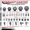 Service Caster 4'' SS Gray Poly Swivel 1-3/4'' Expanding Stem Caster with Brake SCC-SSEX20S414-PPUB-TLB-134 - alternate 3